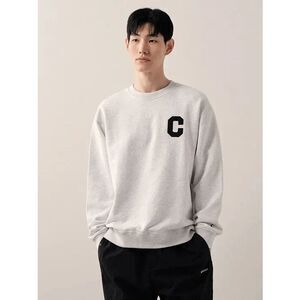 Covernat C Logo Pullover Crew Neck Gray Sweatshirt Men's Size Small